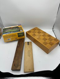 Chess Game With Board Games And Puzzle