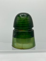 Brookfield Green Glass Insulator CD 145