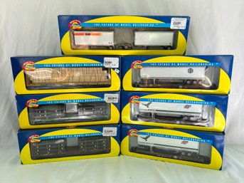 Athearn HO Scale Ready To Roll Trailers, Flat Cars, Bulkheads - BNSF And Other