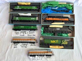 Athearn HO Scale Dummy Locomotives SD40-2 - BN, WP, Conrail, NW, MKT, Milwaukee Road