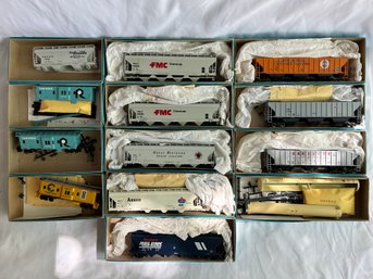 Athearn Bev-Bel Corp. Hoppers, Cabooses, And Tank Car - Variety Of Rail Lines