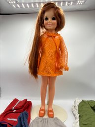 Vintage Chrissy Doll With Outfits
