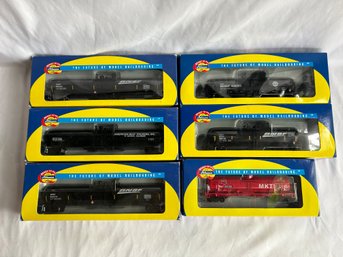 Athearn HO Scale Ready To Roll Tank Cars - BNSF, MKT, American Beef Packers