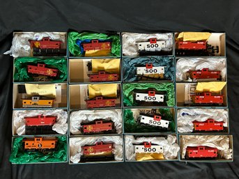 Athearn Wide Vision Caboose Assortment - Santa Fe, Soo Line, RI, IC, MP, D&RGW