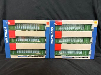 Walthers HO Scale 72ft Center Beam Flat Cars - Burlington Northern