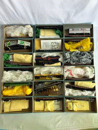Athearn HO Scale 50ft Flat Cars - Variety Of Rail Lines