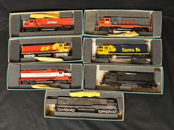 Athearn HO Scale Powered Locomotives - SF, IC, CP, Frisco, Undecorated