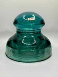Aqua Triple Petticoat Glass Insulator