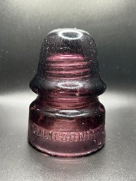 California Purple / Amethyst  Glass Insulator CD 162