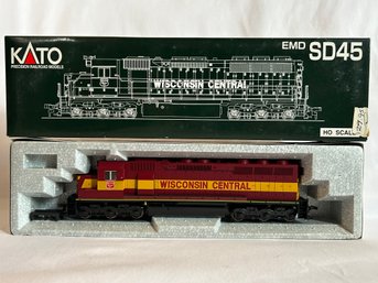 Kato EMD SD45 Powered Locomotive - Wisconsin Central Unnumbered