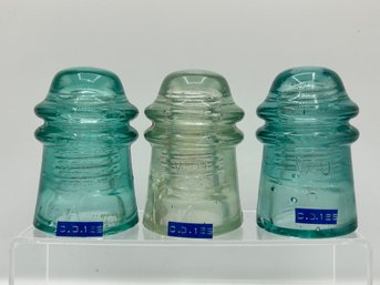 Hemingray W.U. 5 A Glass Insulators CD 125