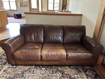 Brown Leather Couch