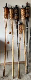Group Of 6 Tiki Torches
