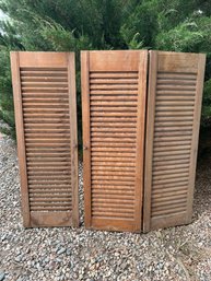 Wood Shutters Double Panel And Single Panel
