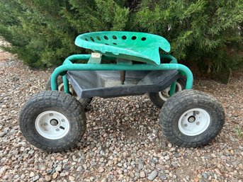 Rolling Garden Seat With 360 Swivel Seat