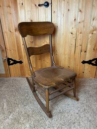 Vintage Wood Rocking Chair