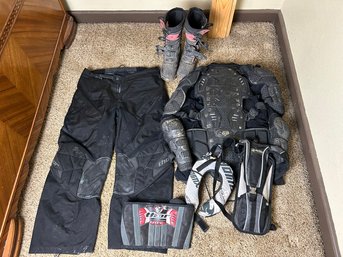 Riding Gear - Protective Pants, Top, Boots, Neck Support, And More