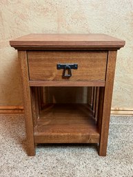 Mission Style Side Table With Drawer