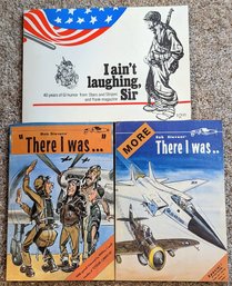 Three Vintage Comic Books About Airplane Humor During War.