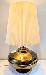 Marvelous Marbro 1940-1950 Large Brass Lamp With Original Lamp Shade 'huge Show Piece Lighting'