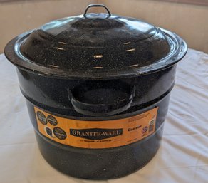 Granite Ware Stock Pot Quart Black 21 1/2' Qt 'the  Original And All Natural!)