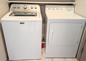 Washer And Dyer Set G.E. Profile Dyer And Maytag Washer
