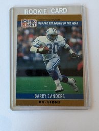 Barry Sanders  1989 Rookie Card