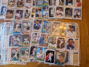 Collectors Sheets Of Baseball Cards Large Lot.