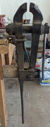Antique Blacksmiths Post Leg Vise
