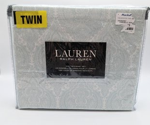 New In Package Ralph Lauren Fancy Design Twin Sheet Set