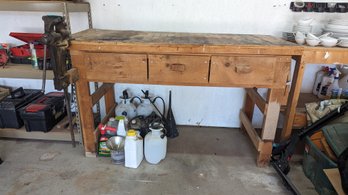 Wooden Used Shop Table