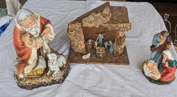 Hand Crafted From Italy Unicolore Patinato Nativity And More.