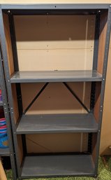 Grey Metal Shelving Unit 4 Shelves