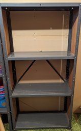 Metal Shelving Grey Color 4 Shelves