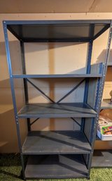 Grey Metal Storage 5 Shelving Unit.