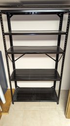 Black Metal Shelving 5 Shelves