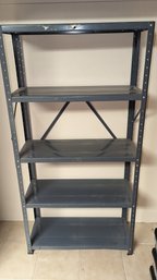 Metal Shelving Grey Color 5 Shelves