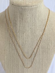 Two 14kt Yellow Gold Chains