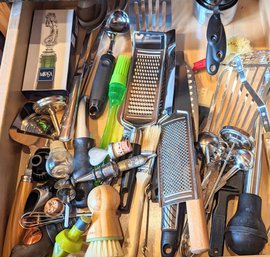 Drawer Full Of Cooking Utensils.