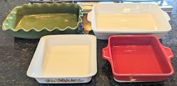 Four Casserole Dishes