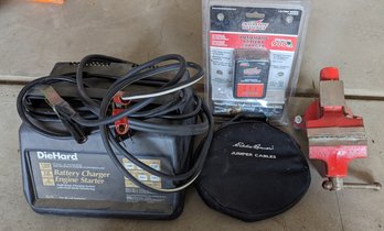 DieHard  Battery Charger & Eddie Bauer Jumper Cables.