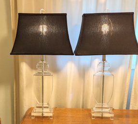 Radiant Aura Crystal Table Lamps
