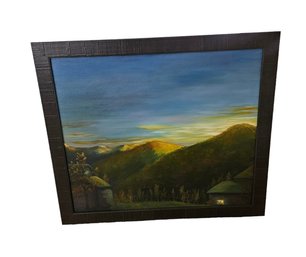 Beautiful Oil Painting With Black Frame