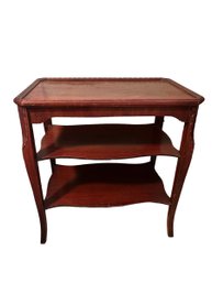 Vintage 3 Tier Wood Side Table