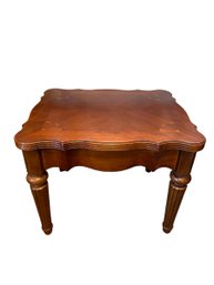 Vintage Inlaid Solid Wood Side Table