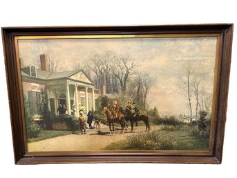 The Departing Guests Framed Print By Wordsworth Thompson