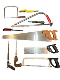 Assortment Of Different Types Of Hand Saws