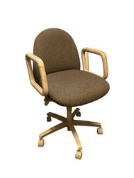 Adjustable Height Rolling Office Chair With Arms