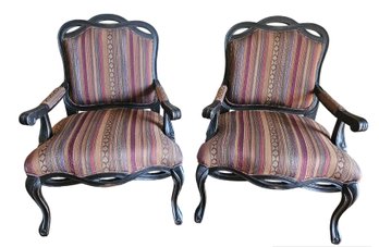 Pair Of Onyx Designer Chairs By Sam Moore Furniture
