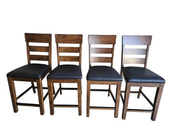 Four Counter Height Dining Chairs